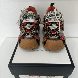 Gucci Women’s Flashtrek Crystal Shoes